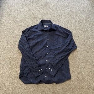 Peter Millar Blue Casual Button Down Shirt